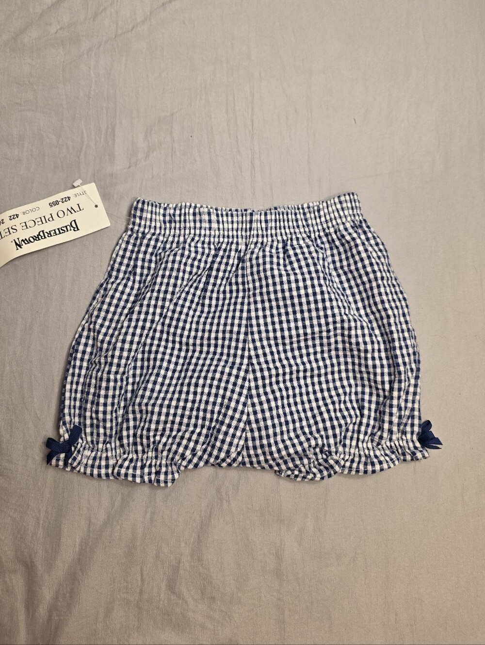 Vintage 2000s Navy Gingham Shorts